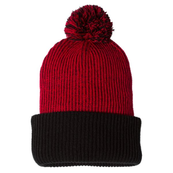 12" Speckled Pom-Pom Cuffed Beanie Thumbnail